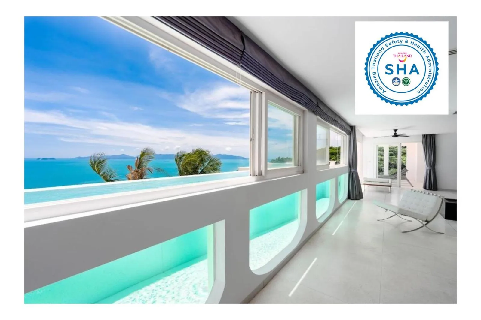 Zimmer mit Meerblick im Panorama Samui Residences in Koh Samui