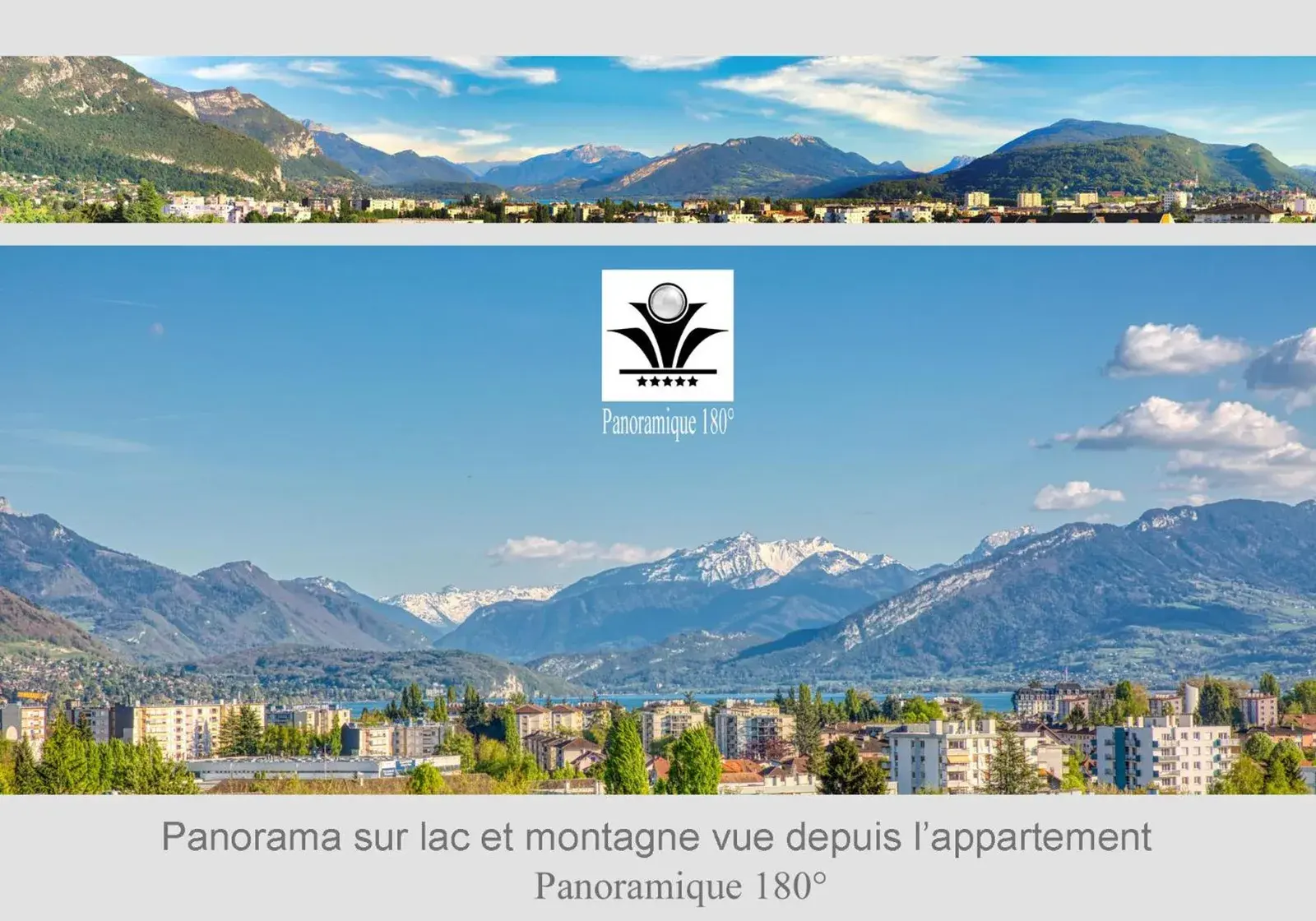 Panoramique 180 hotel in Annecy - mountain view