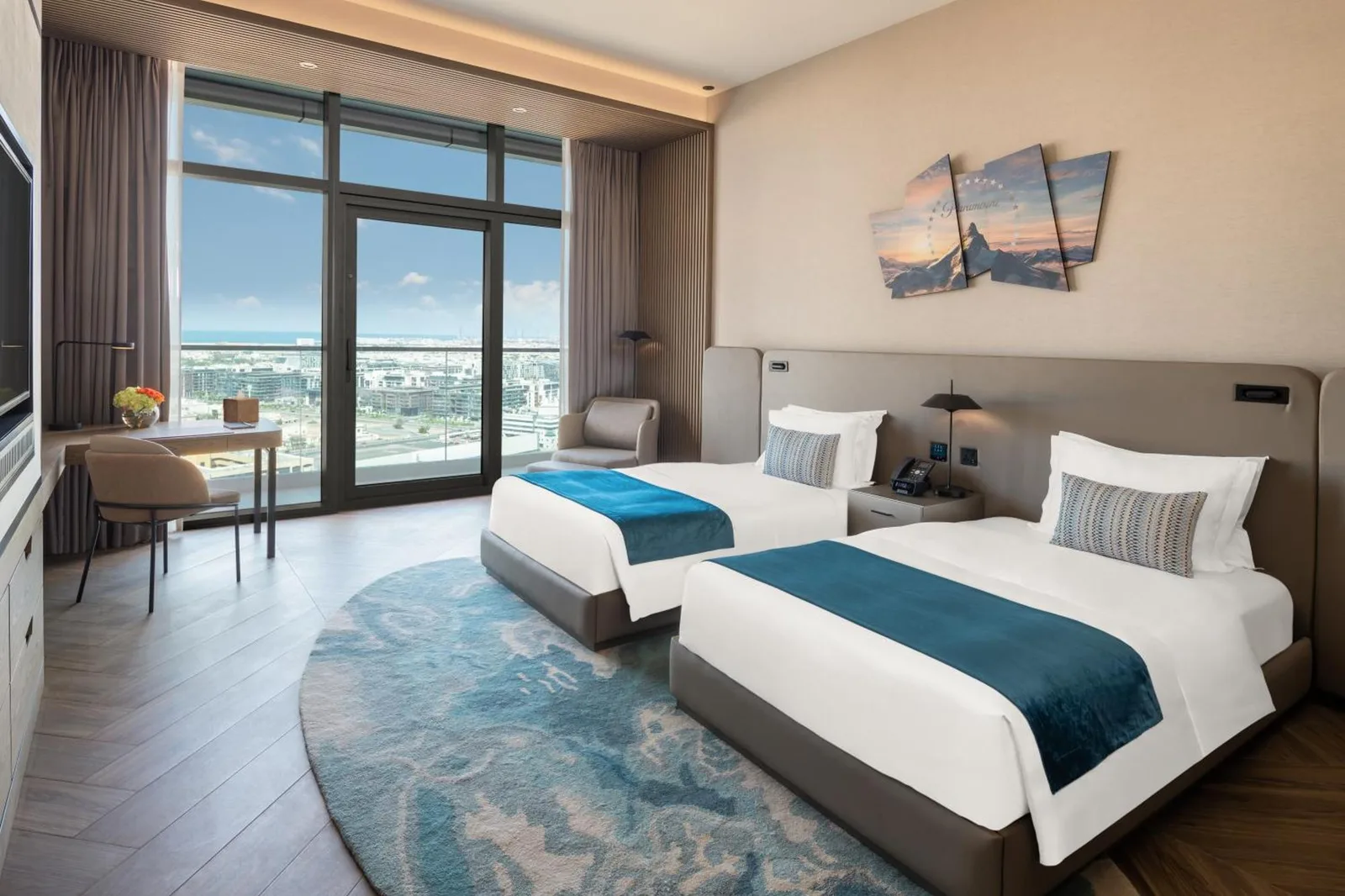 Double room at Paramount Hotel Midtown Dubai with city view