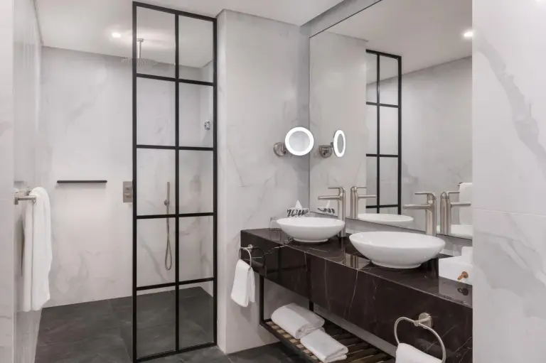 Modern bathroom at Paramount Hotel Midtown Dubai