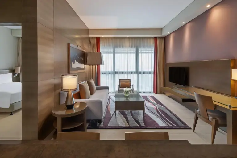 Zona de estar del Park Arjaan by Rotana en Abu Dabi