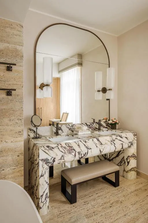 Elegant vanity area in Park Hyatt Milano bathroom