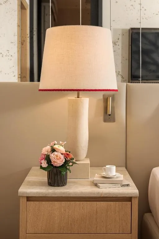 Detail of nightstand in Park Hyatt Milano room
