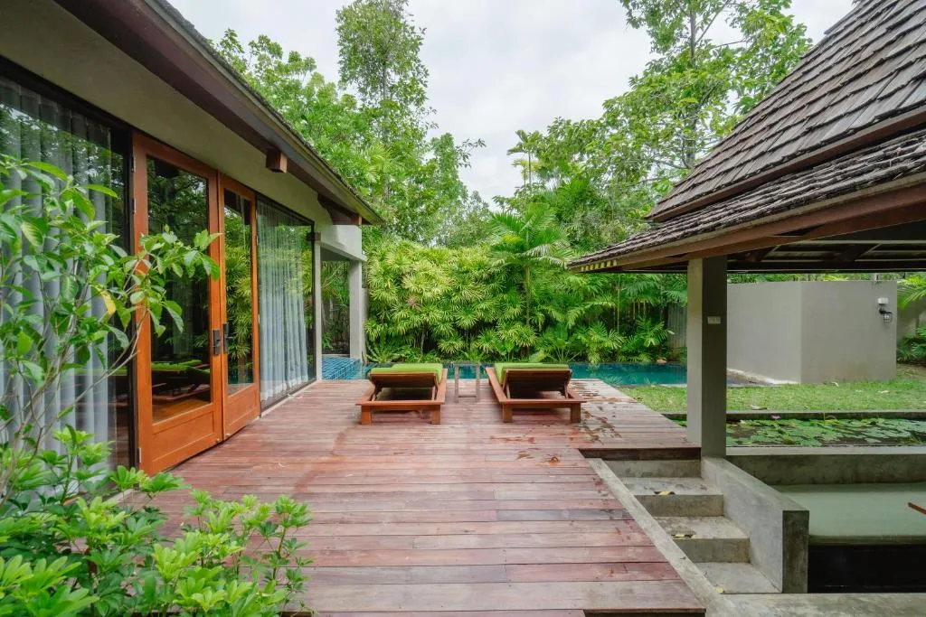 Deck view at Pattara Resort & Spa with greenery