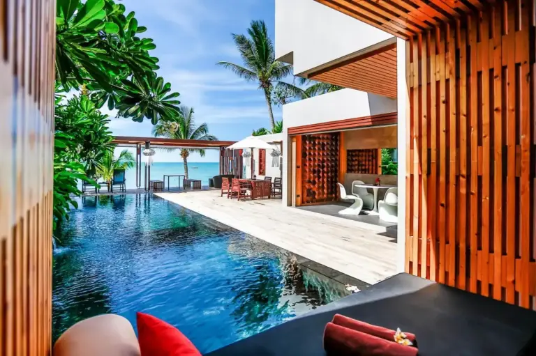 Infinity-Pool mit Meerblick im Pavilion Pool Residence Samui