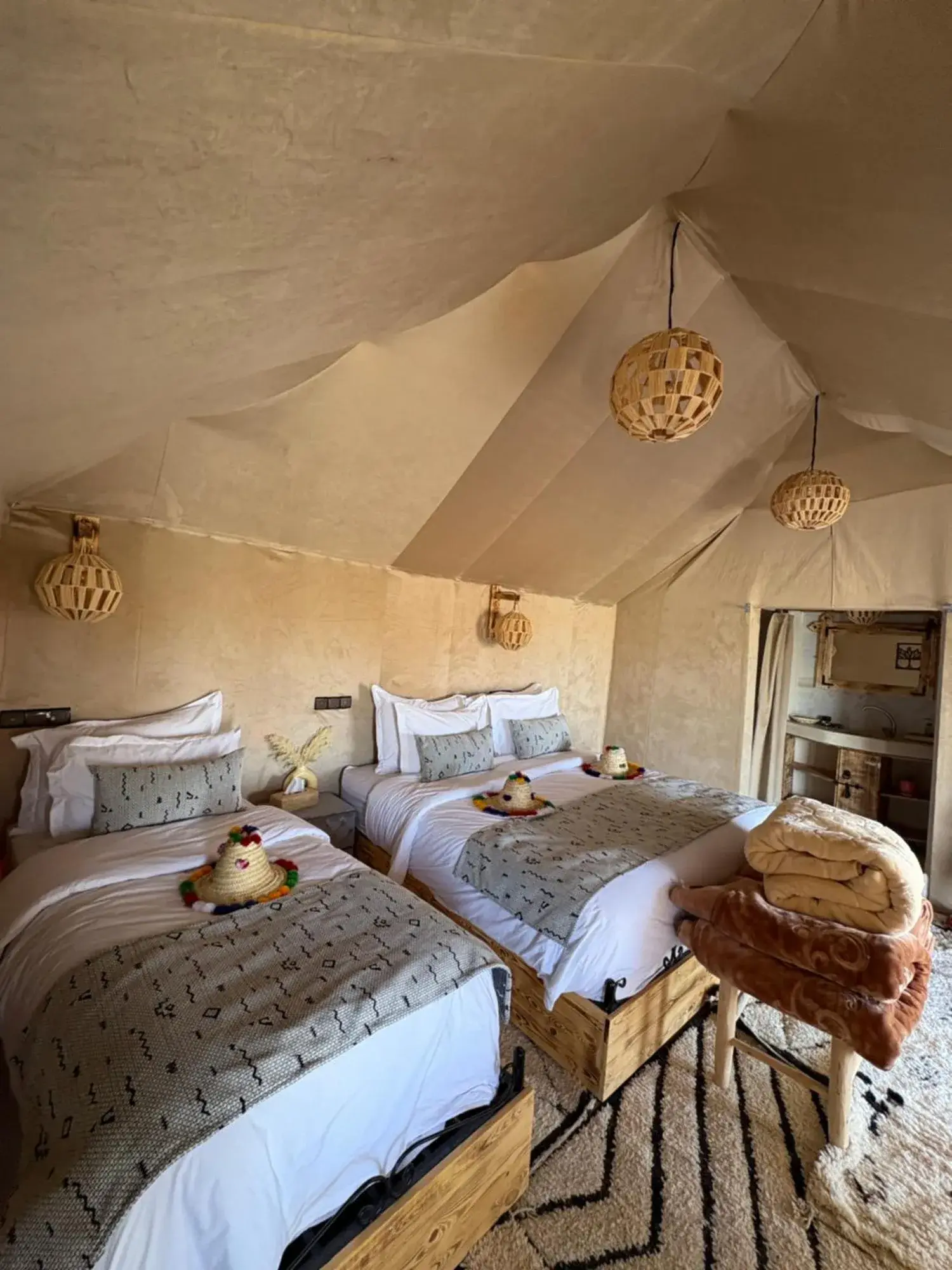 Spacious Tent Interior