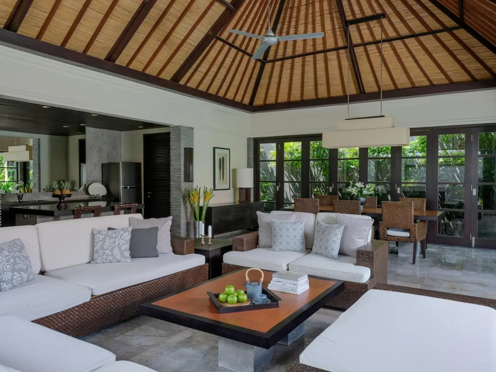 Peppers Seminyak living area with modern decor