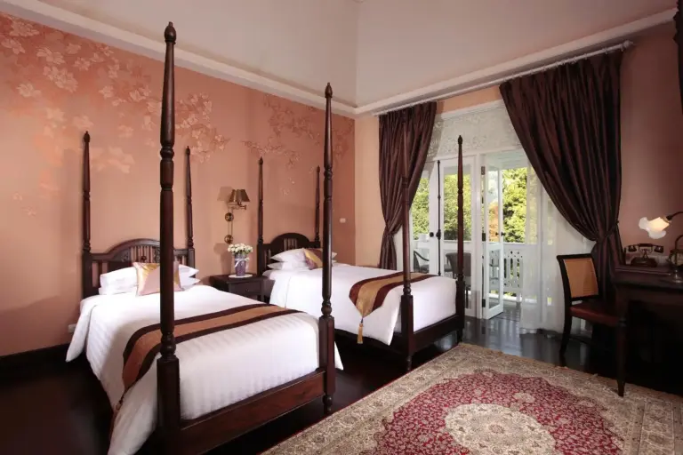 Habitación doble con dosel en Ping Nakara Boutique Hotel And Spa