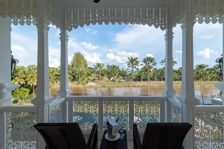 Vue du balcon au Ping Pura Riverside Resort & Spa Chiang Mai