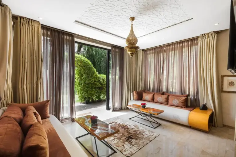 Rincón de estar acogedor en PL Place Boutique Hôtel & Restaurant Marrakech