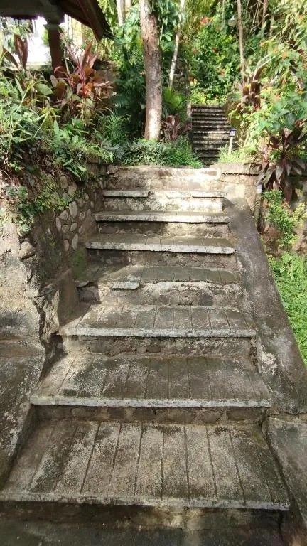 Pondok Wisata Grya Sari pathway with stone steps