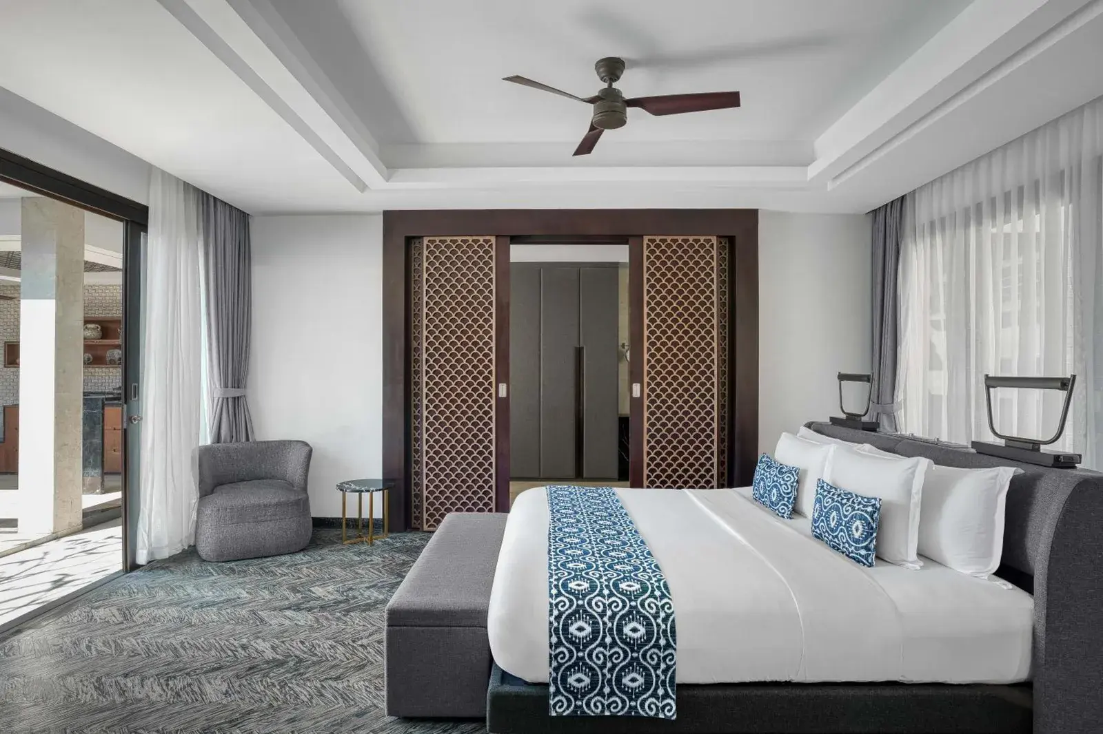 Dormitorio moderno en Prasana Villas Uluwatu