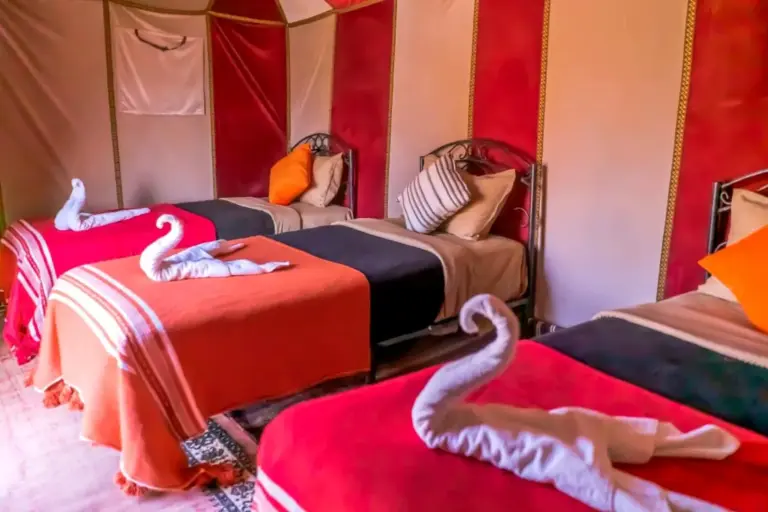 Family room setup at Private Luxury Camp in Merzouga