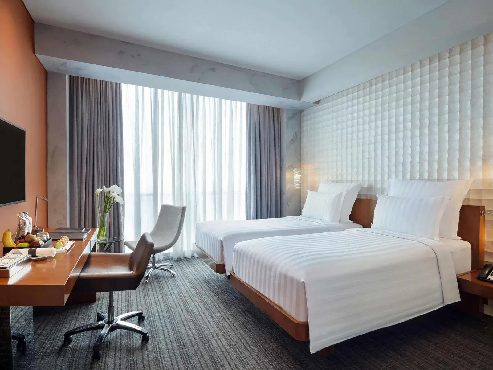Chambre twin affaires au Pullman Jakarta Central Park