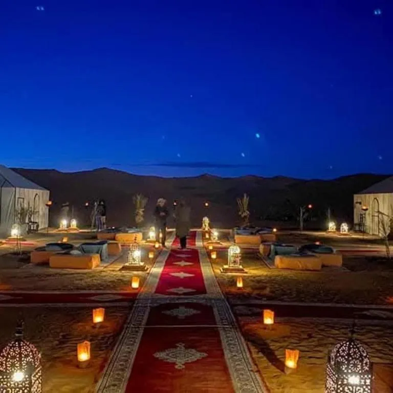 Quiet luxury desert camp