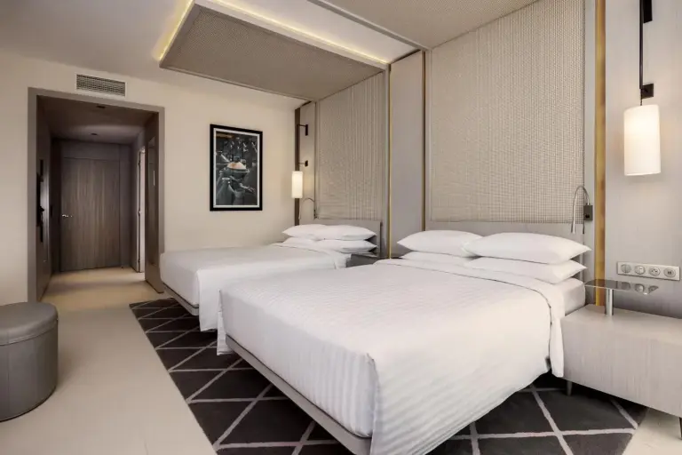 Double guest room at Rabat Marriott Hotel