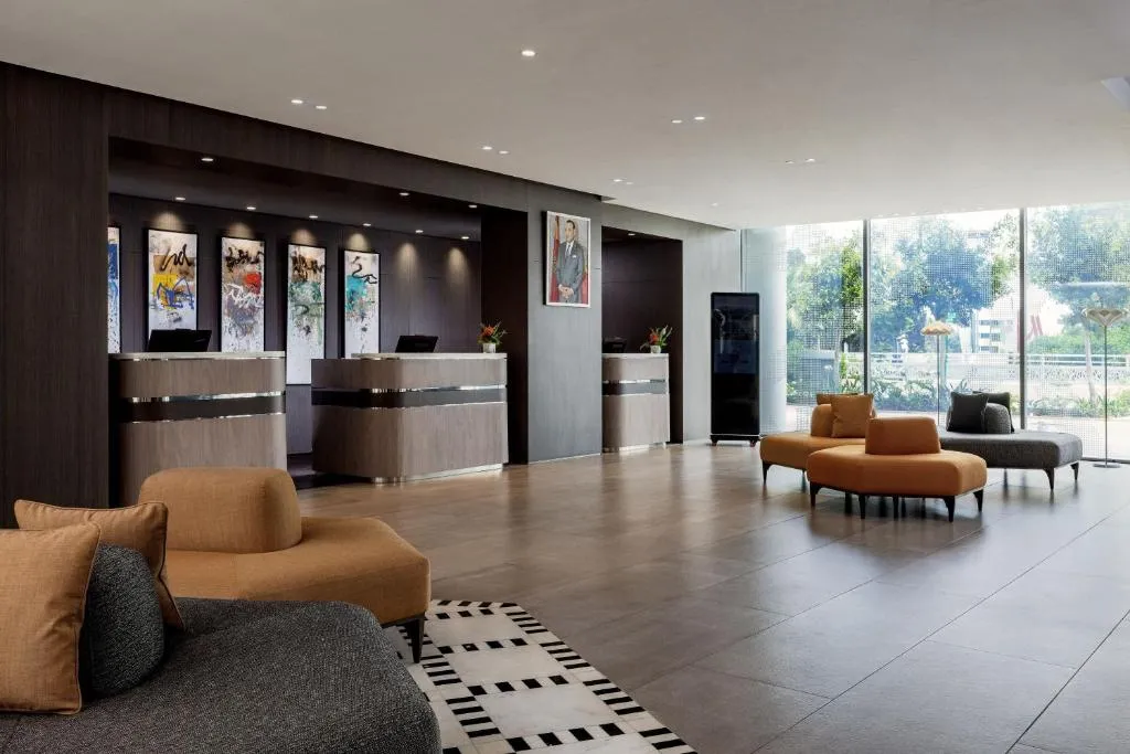 Reception area of Rabat Marriott Hotel