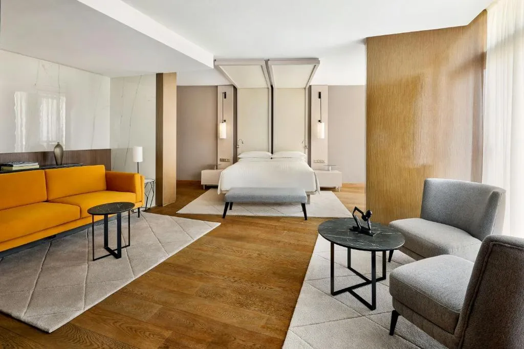 Bedroom in a suite at Rabat Marriott Hotel