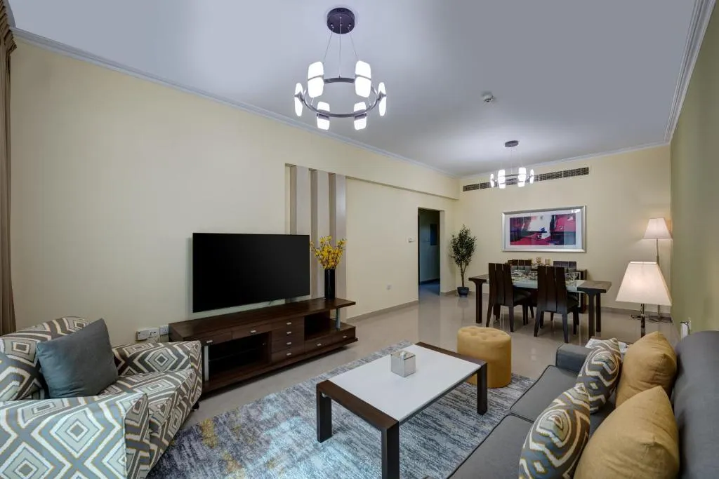 Sala de estar en Radiance Premium Suites Dubái