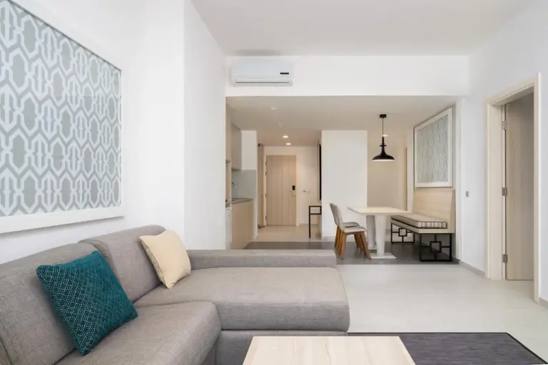Spacious living area in Radisson Blu Residences, Saidia