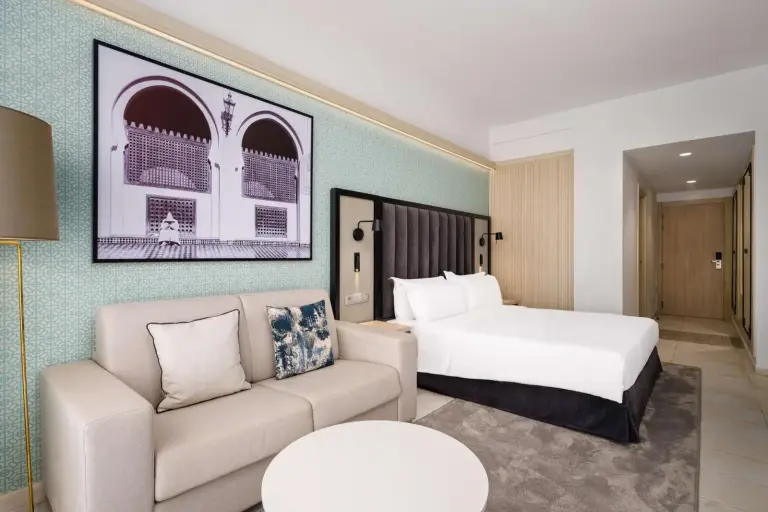 Guest bedroom setup at Radisson Blu Resort Saidia Beach