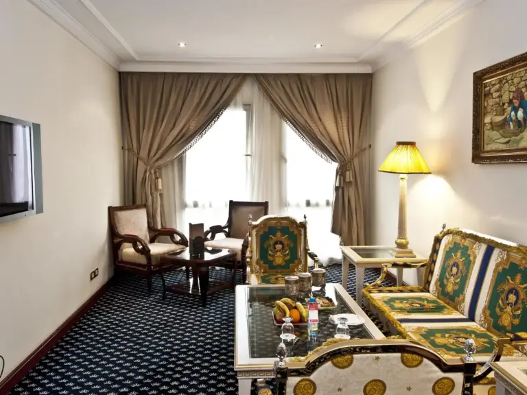 Living area in a suite at Ramada By Wyndham Fes