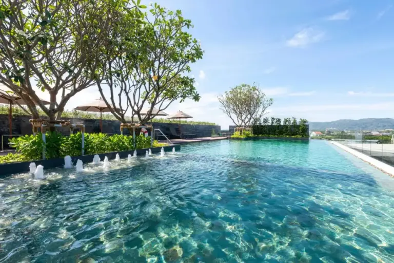 Outdoor swimming pool at Ramada Plaza by Wyndham Chao Fah Phuket in Phuket, Thailand