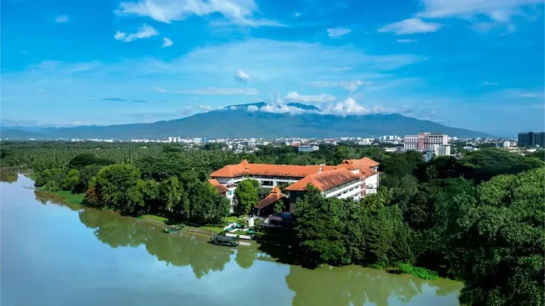 Beautiful view of RatiLanna Riverside Spa Resort in Chiang Mai