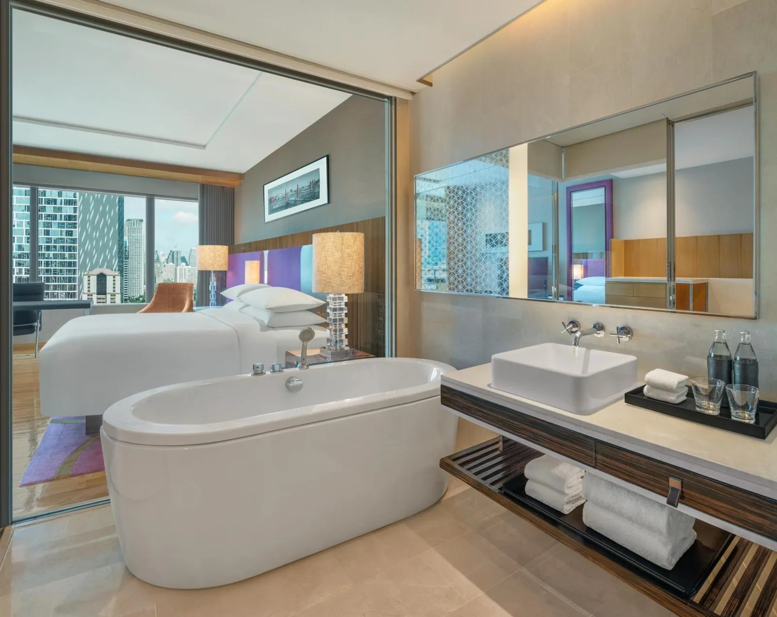 Bathroom at Renaissance Bangkok Ratchaprasong Hotel