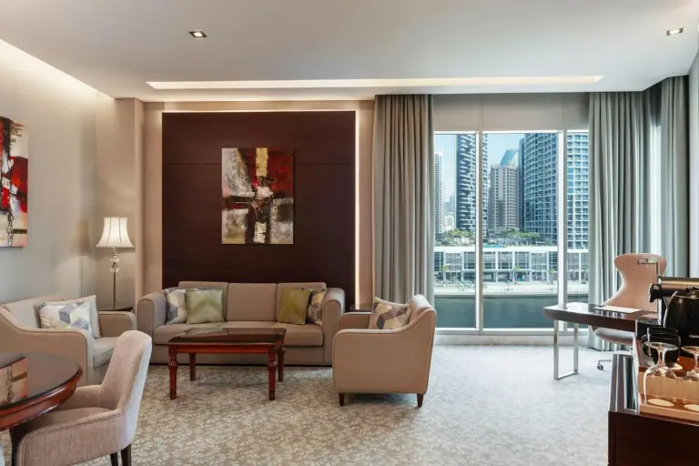 Renaissance Business Bay Hotel comfortable lounge space