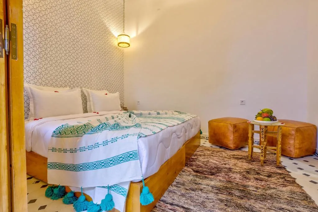 Riad AL-Ghazlan & Spa einladendes Schlafzimmer mit Dekorationselementen