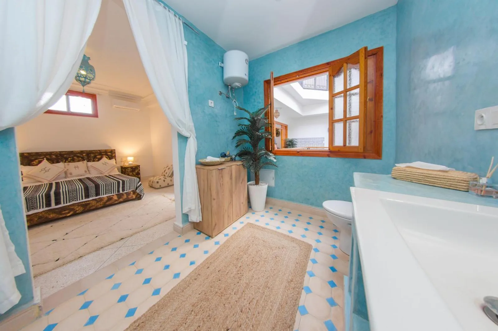 Badezimmeransicht von Riad Dahab in Marrakesch