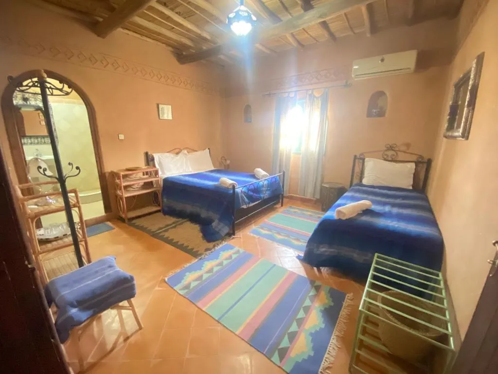 Rugged decor in a room at Riad Dar Barbara in Ouarzazate