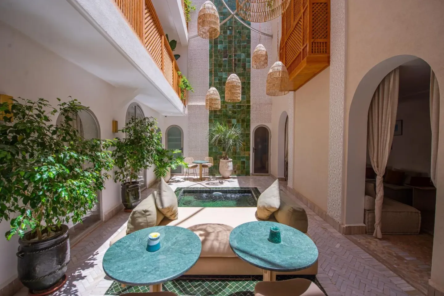 Innenhof von Riad Dar Bayane in Marrakesch