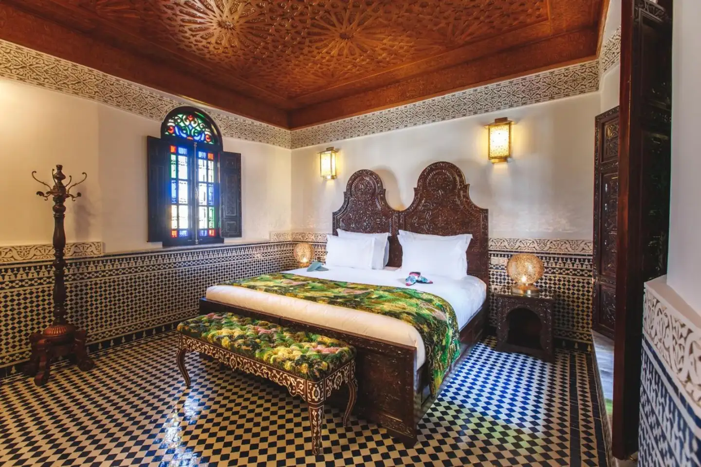 Acogedora habitación de huéspedes en Riad Fes Maya suite & spa