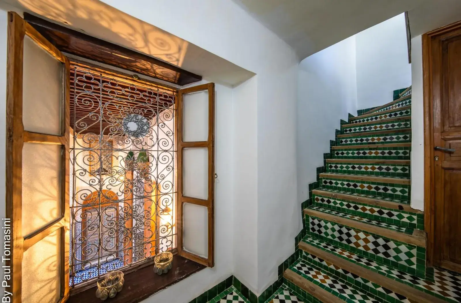 Escalier au Riad Fes Nass Zmane
