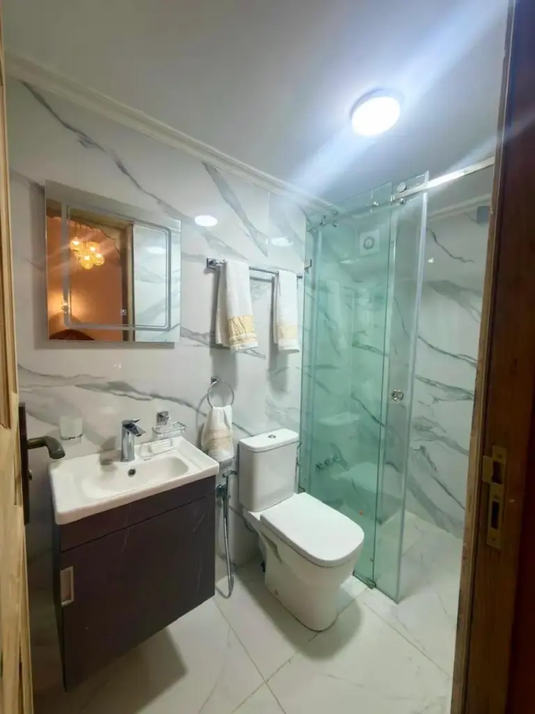 Stylish bathroom at Riad Fez in Fes