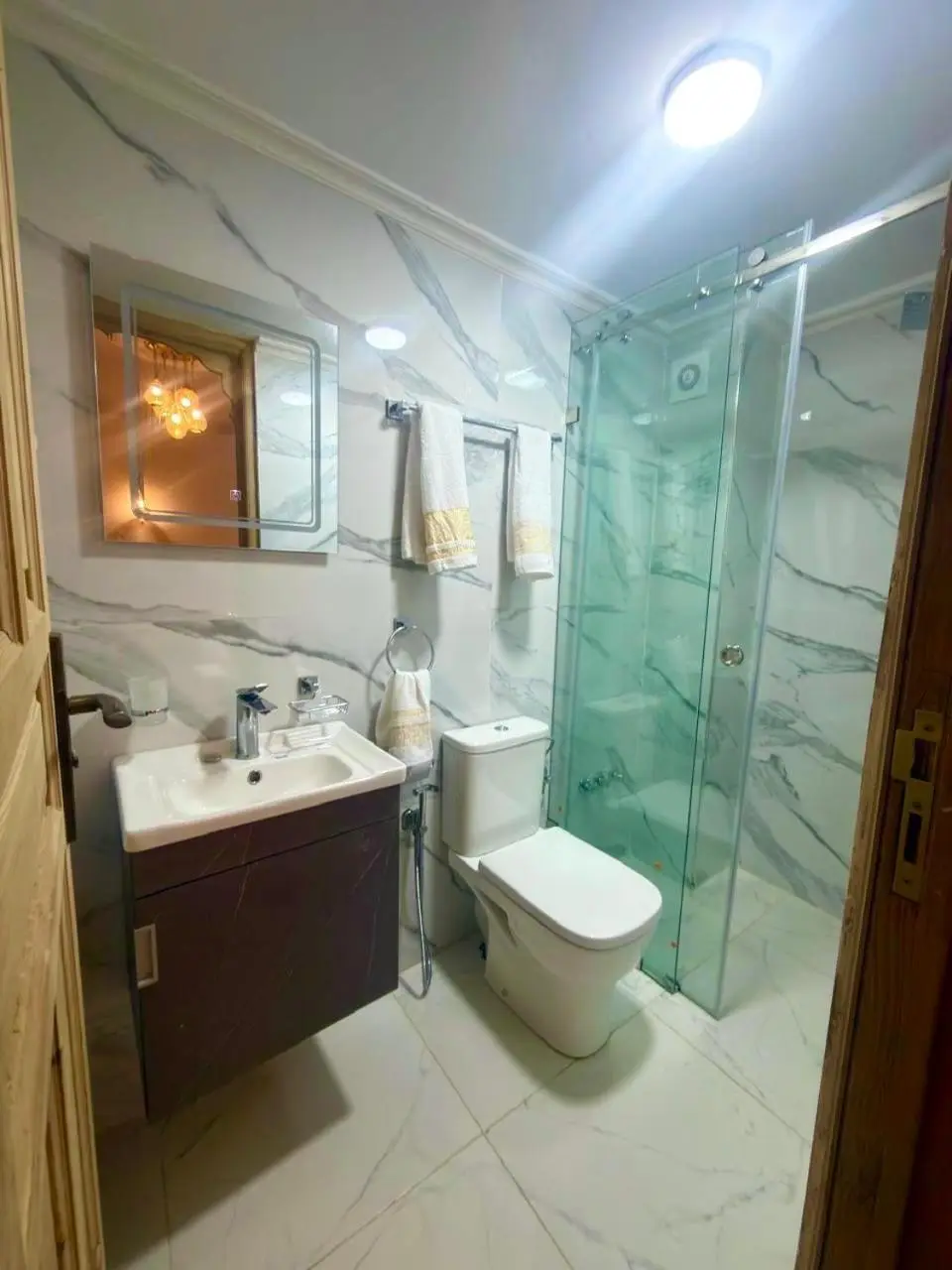 Modern bathroom at Riad Fez in Fes