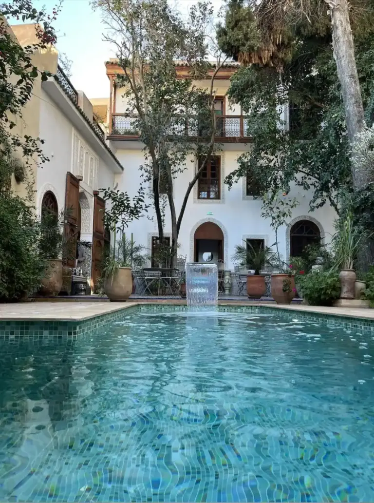 Riad Hanael Garden & Spa pool area with greenery