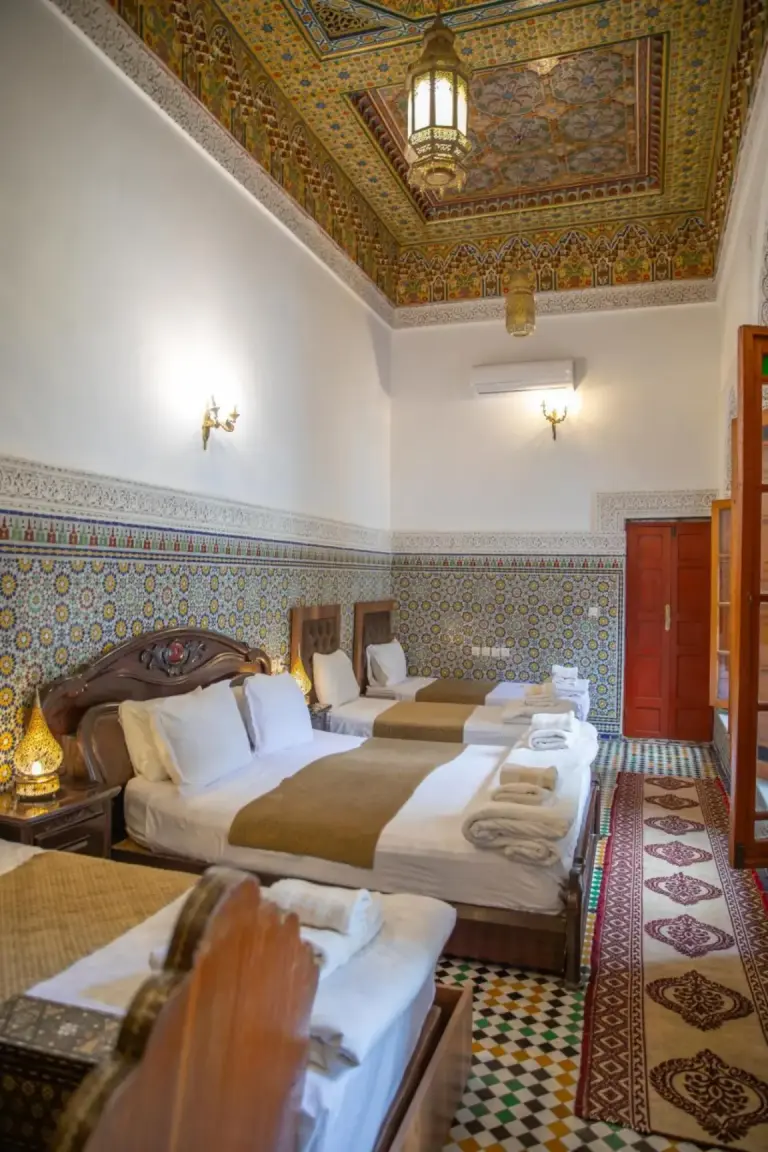 Traditional design at Riad Iline Fes