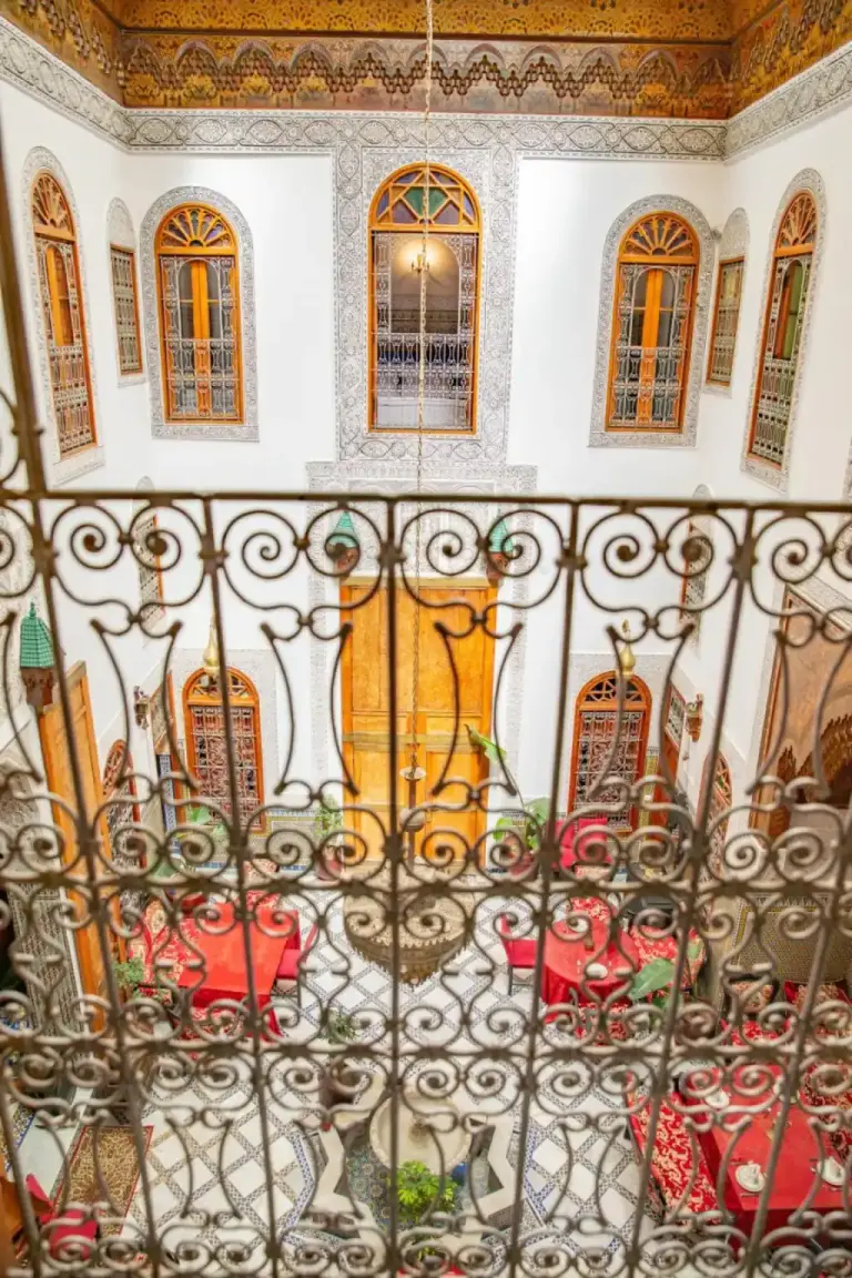 View from balcony at Riad Iline Fes