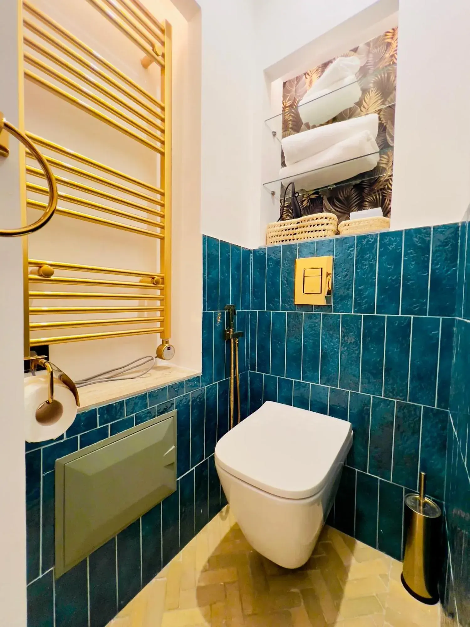Toilettenbereich im Badezimmer im Riad Kaya in Marrakesch