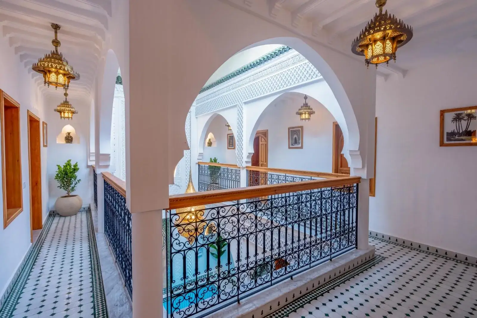 Pasillo en Riad Secret De Medina en Marrakech
