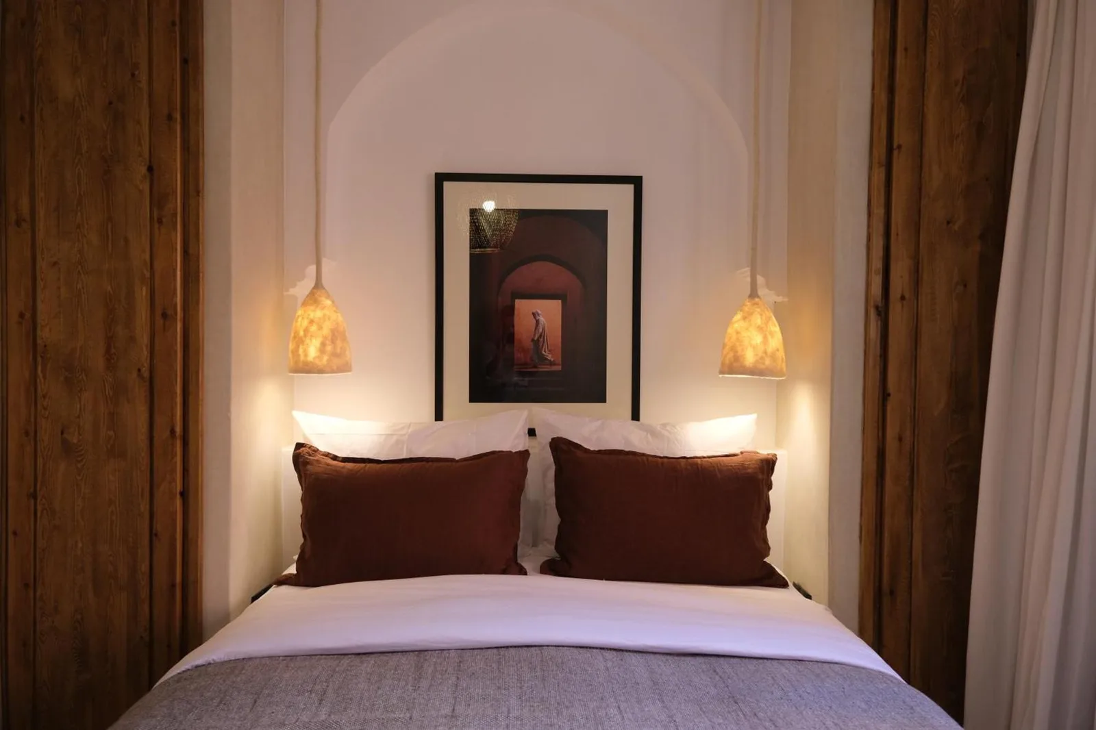 Chic bedroom design at Riad Solange in Marrakech