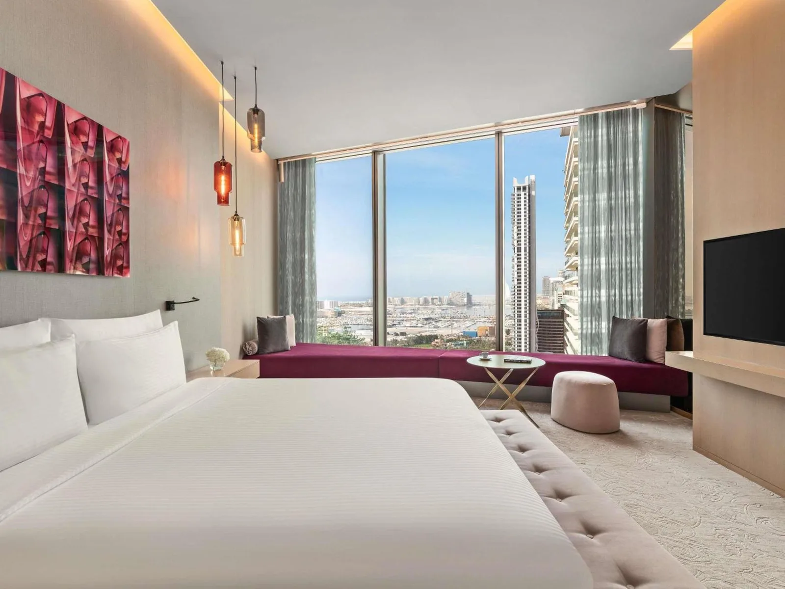 habitación con vistas a la ciudad de Rixos Premium Dubai JBR