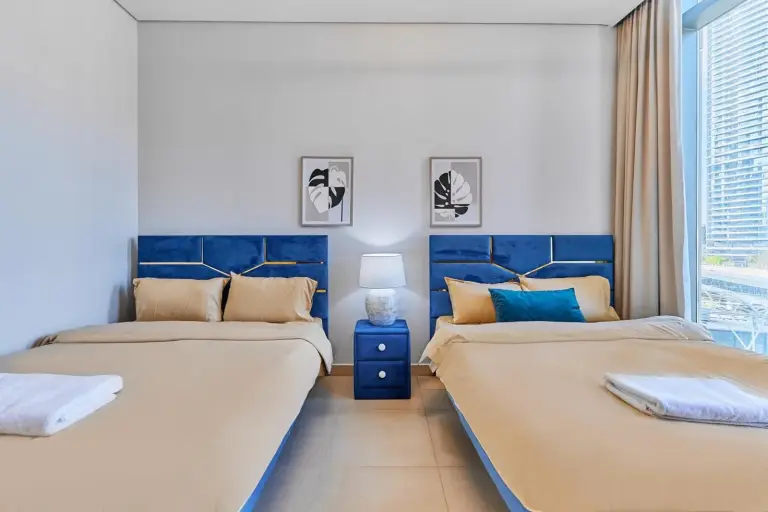 Chambre twin dans Rovostays Burj Khalifa View Apartments