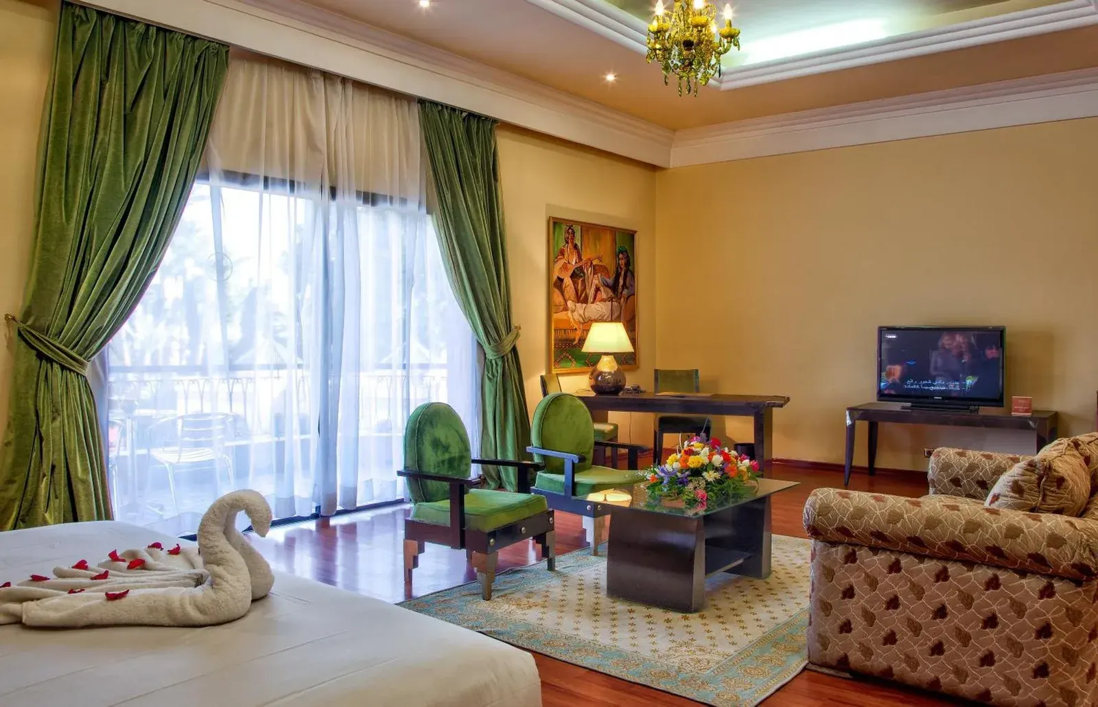 Royal Mirage Deluxe suite living area with comfortable seating in Marrakech