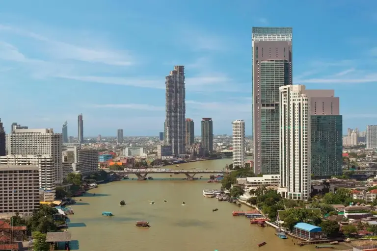 Vue sur la ville du Royal Orchid Sheraton Riverside Hotel Bangkok