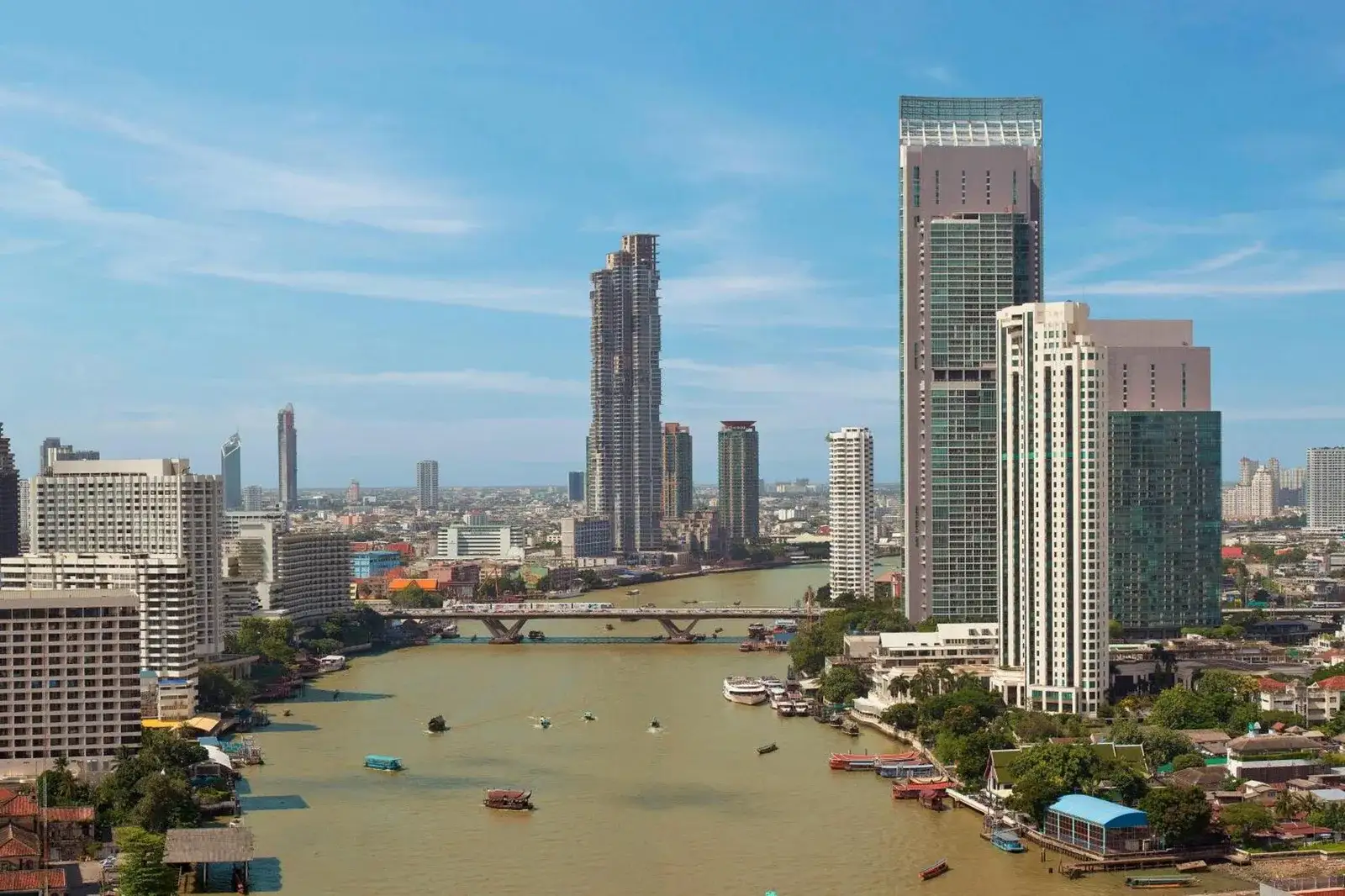 Vue sur la ville du Royal Orchid Sheraton Riverside Hotel Bangkok