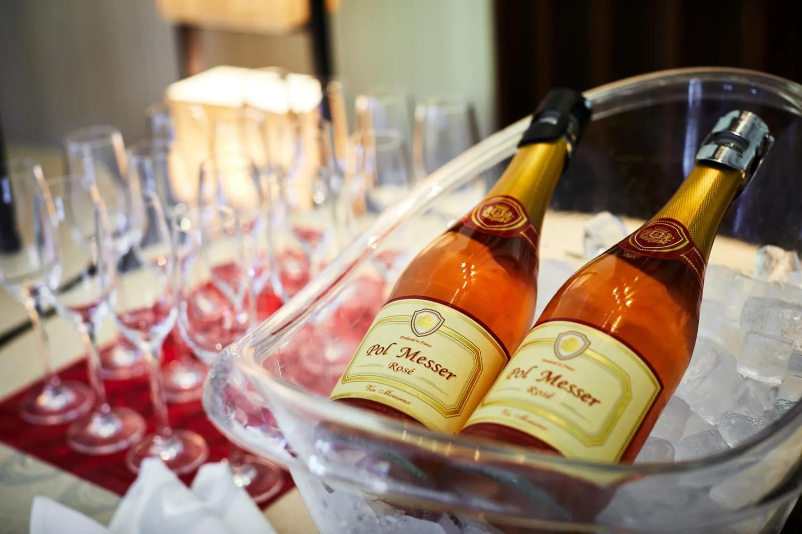 Champagne bottles at Royal Park Hotel